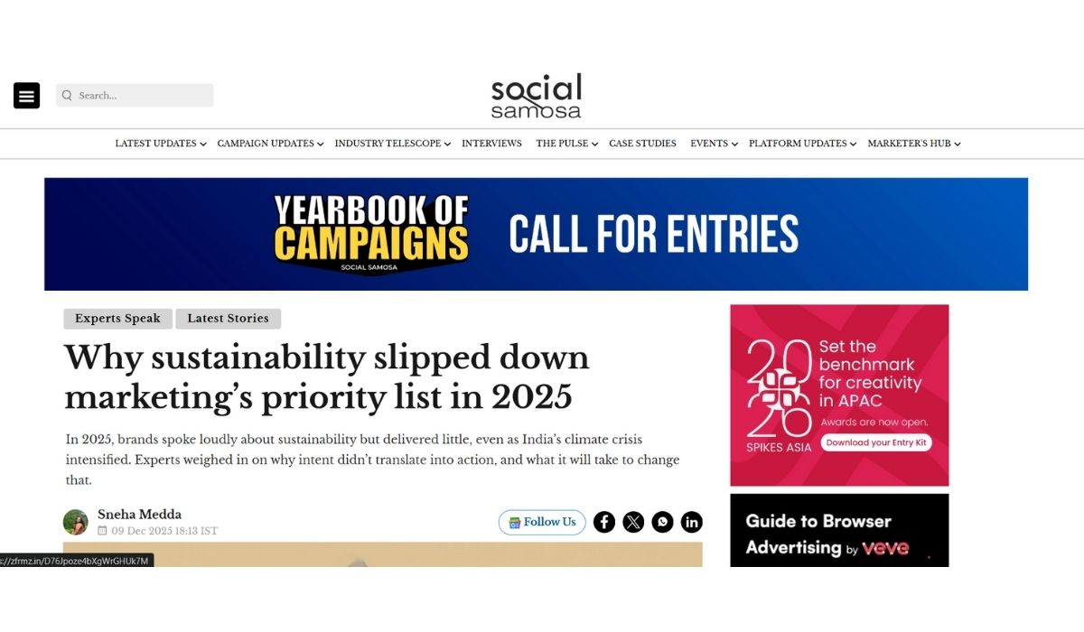Why sustainability slipped down marketing’s priority list in 2025